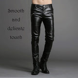 Men Faux PU Leather Trousers