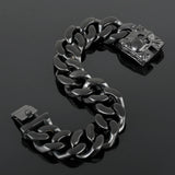 Gothic Skull Stainless Steel Cuban Chain Bracelet