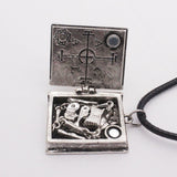 Magic  Book Hidden Gothic Necklace