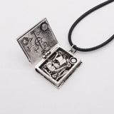 Magic  Book Hidden Gothic Necklace