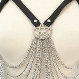 Gothic Women Body Harness Chain