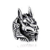 Vintage Wolf Head Men Ring