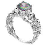 Ghost Evil Skull Skeleton Ring