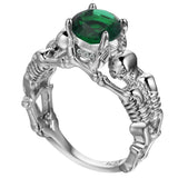 Ghost Evil Skull Skeleton Ring