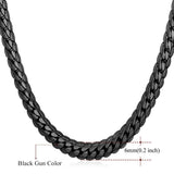 Men Snake Curb Chain Necklace