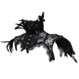 Gothic Feather Lace Collar