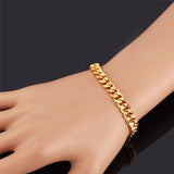 Men Miami Cuban Link Chain Bracelet