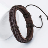 Gothic Fashion Charm Men's Leather Bracelets