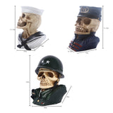 American Army Soldiers Helmet Skull Statue