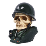 American Army Soldiers Helmet Skull Statue