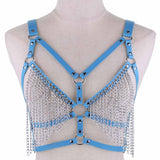 Gothic Punk Sexy Leather Chain Harness