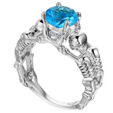 Ghost Evil Skull Skeleton Ring