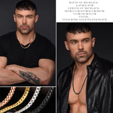 Men Snake Curb Chain Necklace