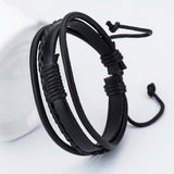 Gothic Fashion Charm Men's Leather Bracelets