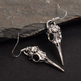 Gothic Bird Raven Dangle Earrings