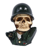 American Army Soldiers Helmet Skull Statue