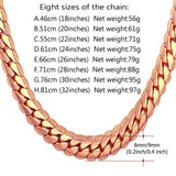 Men Snake Curb Chain Necklace