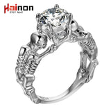 Ghost Evil Skull Skeleton Ring