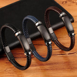 Gothic 3 Colors Men Woven Bracelet