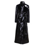 Wetlook Long Sleeve Coat Holographic Costume