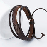 Gothic Fashion Charm Men's Leather Bracelets