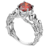 Ghost Evil Skull Skeleton Ring