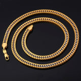 Men's Hip Hop Two-Tone Chain Necklace