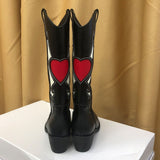 Women Love Heart Mid Calf Boots