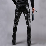 Men Skinny Lace Up Trouser