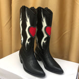 Women Love Heart Mid Calf Boots