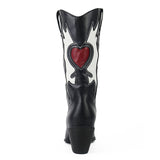 Women Love Heart Mid Calf Boots