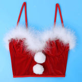 Women Christmas Crop Top