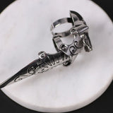 Skull Gothic Claw Ring