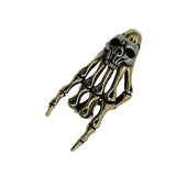 Mini Brass Skull Hand