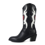 Women Love Heart Mid Calf Boots