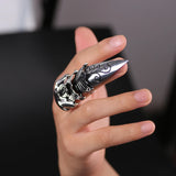 Skull Gothic Claw Ring