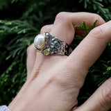 Gothic Women Blooming Hot Design Pearl Ring