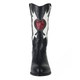 Women Love Heart Mid Calf Boots