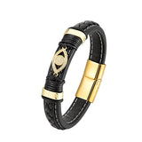 Charm Micro-Studded Leather Cord Unisex Bracelet