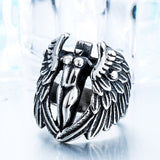 Gothic Warrior Skull Mask Ring