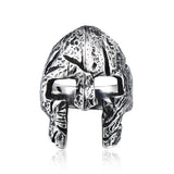 Gothic Warrior Skull Mask Ring