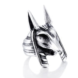 Vintage Wolf Head Men Ring