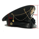 Black Cross Gothic Lolita Military Hat