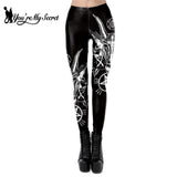 Satan Devil Black Leggings