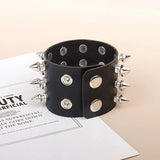 Gothic Skull Rivet Leather Men's Bracelets