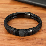 Woven Leather Rope Wrap Men's Leather Bracelets