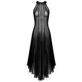 Gothic Sexy See-Through Mesh Dress