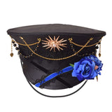 Black Cross Gothic Lolita Military Hat