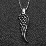 Feather Wing Pendant Punk Necklace