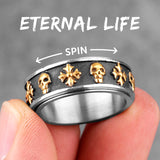 Cross Skull Retro Men's Ring